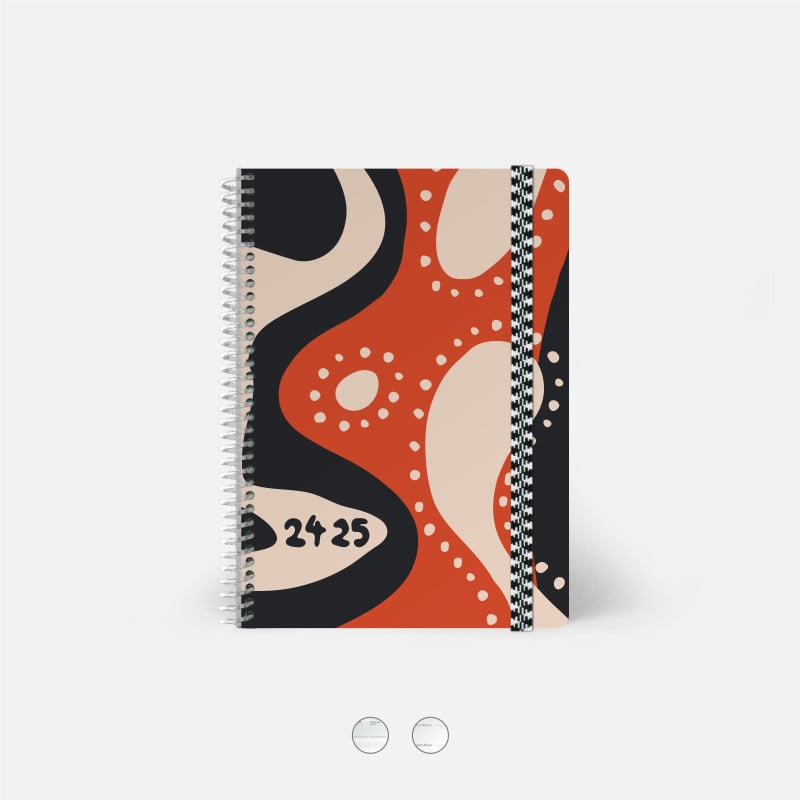 2024-2025 A5 Diary - Lava