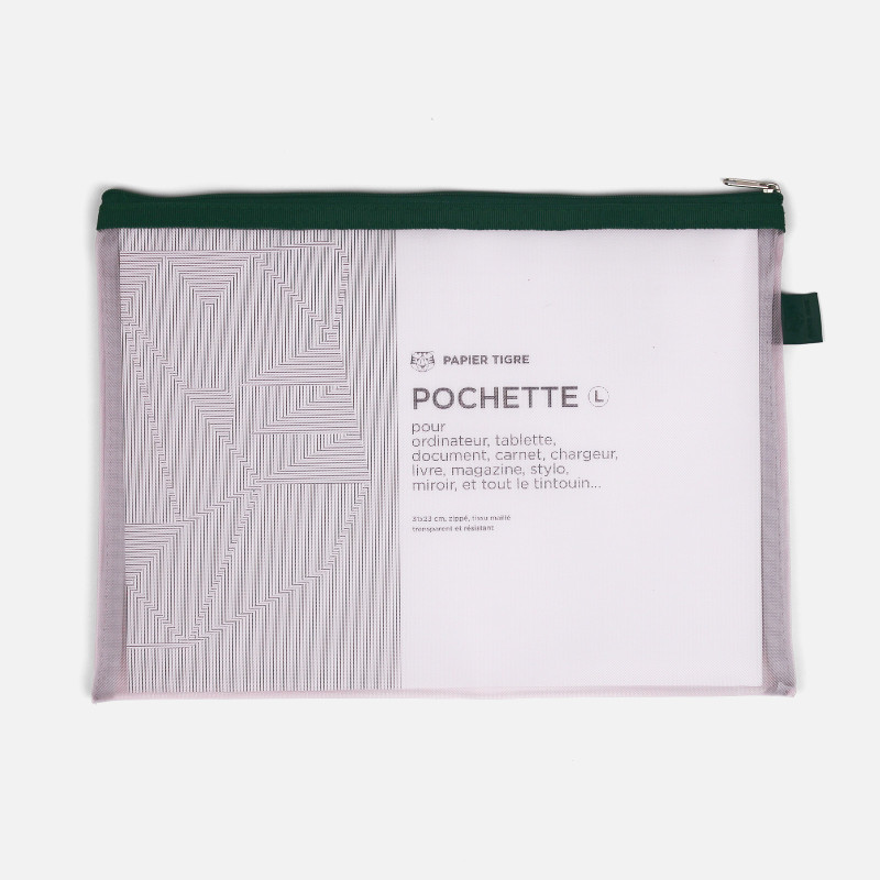 Pochette Mesh L - Rose Poudré