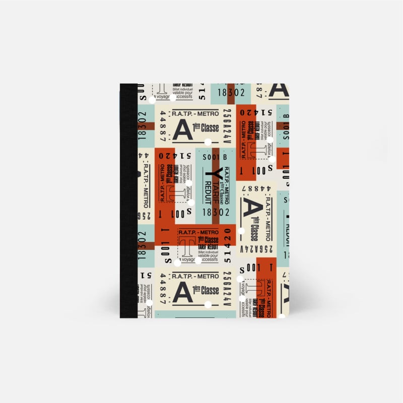 A5 Notebook - Metro Ticket